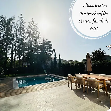 Maison Paisible Toute Equipee, Piscine Chauffee Villa